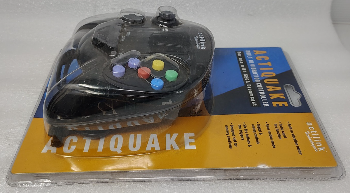 Actiquake Technologies Model At1100 Sega Dreamcast Clear Black