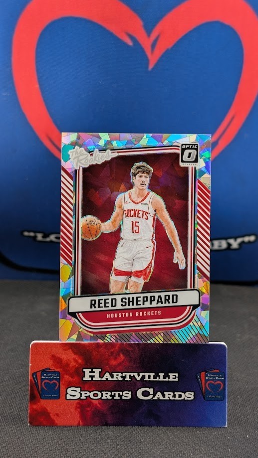 2024-25 Panini Donruss Optic Reed Sheppard #3 The Rookies Cracked Ice /25 RC