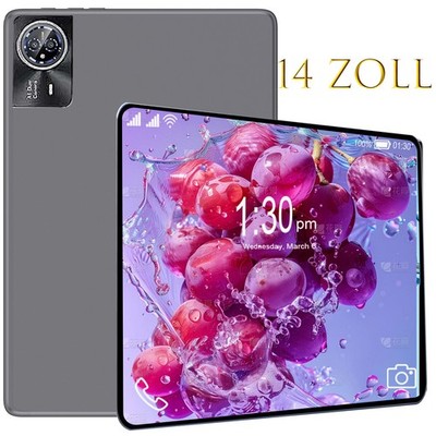 2025 Neu 14 Zoll Tablet Android15 24/16GB RAM+256GB 8000mAh 2K HD IPS Dual SIM