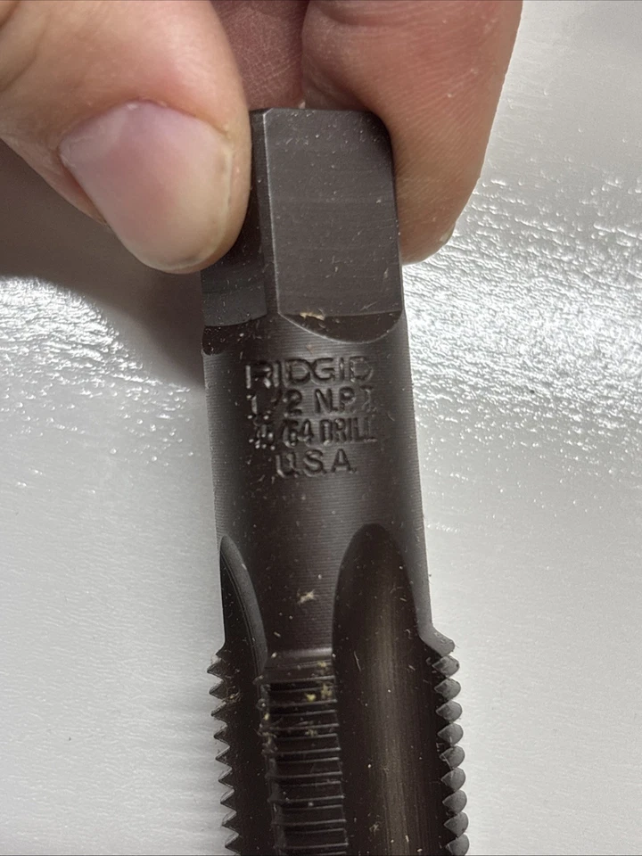 Vintage Ridgid Pipe Tap 1/2" NPT E5115, Made in USA - Image 3 of 3