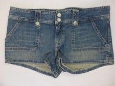 Abercrombie Fitch Blue Jean Denim Shorts Stretch Women's Size 8 NEW Old Stock