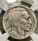 1918/7-D Key Overdate Buffalo Nickel, NGC Rev Planchet Flaw, Good Details Rare!
