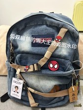 The Amazing Spider-Man The Same Style Of Denim Schoolbag Backpack Gift Replica