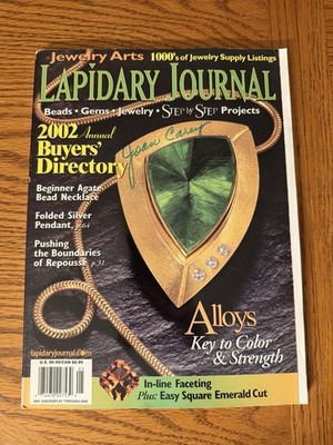 Vintage Lapidary Journal Jewelry Art May 2002 Magazine Book