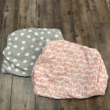 Baby Girl Bassinet Sheets Polka A Dots  Flowers Includes 2 Sheets