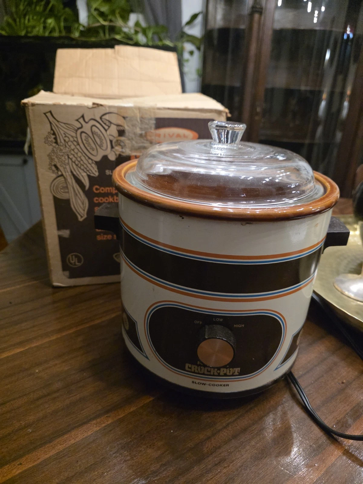 Vintage Rival Crock-Pot Slow Cooker Model 3100 3.5 Qt New In Box Retro 1970s...