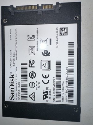 SanDisk SSD Plus Solid State Disk - 120GB (SSDA-120G-G26)