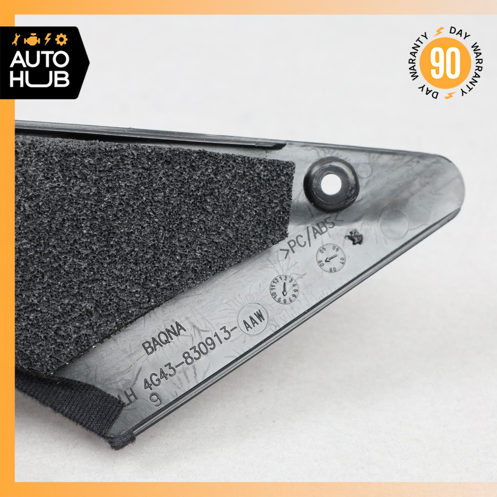 Aston Martin DB9 Triangle Mirror Cover Left Side 9G43830913AAW OEM 22k