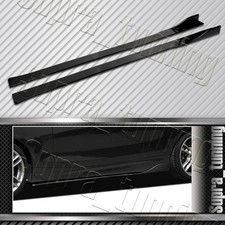 59 X 4 Universal Painted Black Side Skirt Extension Rocker Splitters Lip 6pcs
