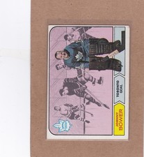 1968-69 TOPPS HOCKEY JOHNNY BOWER #122 MAPLE LEAFS VGEX *A47320