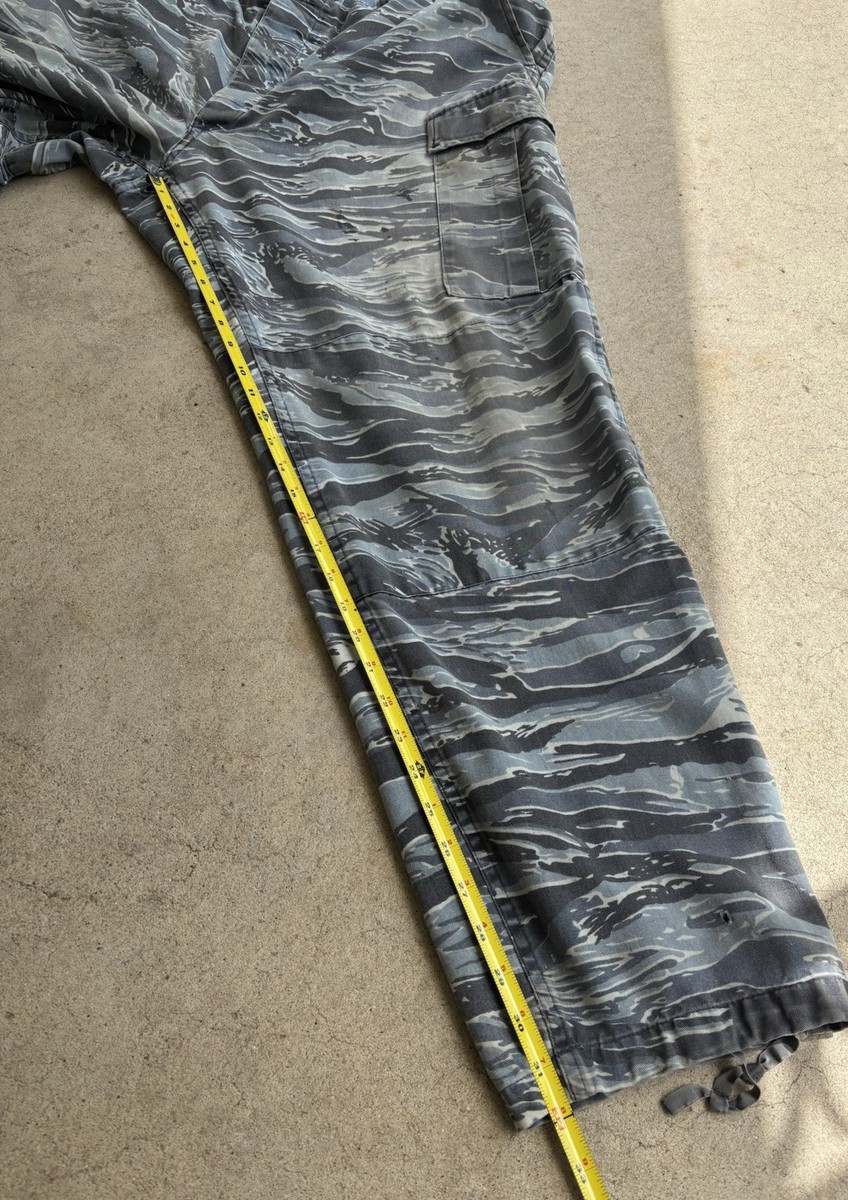 Vintage Urban Blue Tiger Stripe Camo BDU Trousers - Size X