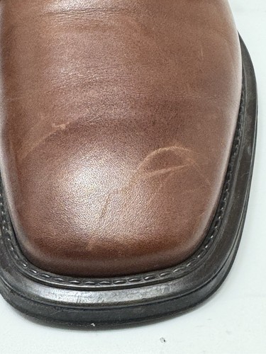 Alfani Men’s Shoes Leather Dress Work Lace Up Rich Brown Size 11-M Made In Italy - Picture 7 of 7