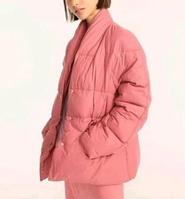 XXL J.CREW Woman Modern Dusty-Rose ALPS PrimaLoft PUFFER Warm Coat JACKET BA595