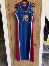 Original Harlem Globetrotters 75th Anniversary Fubu Meadowlark 36 Jersey Dress