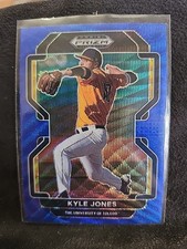 2022 Panini Prizm Draft Picks #PDP204 Kyle Jones Blue Wave Prizm 