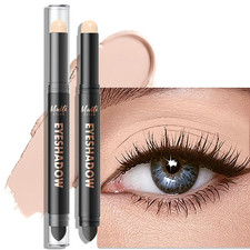 Dual-Ended Pearl Matte Eyeshadow Stick - Long-Lasting Cream Eye Shadow Stick Cre