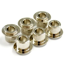 Guitar parts conversion bush set of 6 for shaft diameter 6.35mm - peg hole 10mm