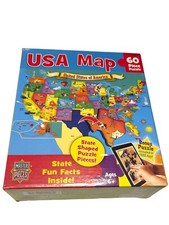 MASTER PIECES EXPLORER KIDS USA MAP SHAPED STATES CONTAINS 60 PIECE PUZZLE
