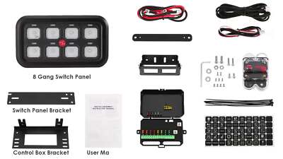 AUXBEAM RB80 8 Gang Switch Panel LED Car Switch Panel Circuit