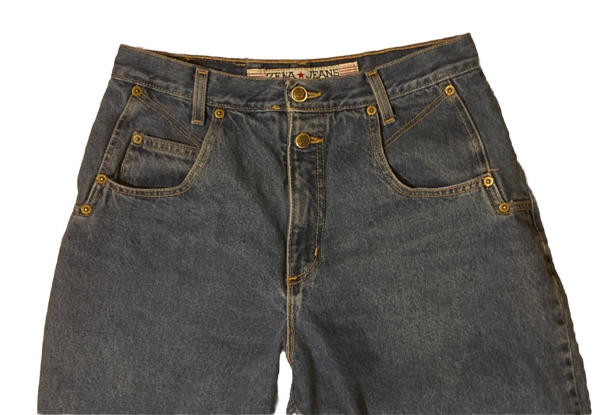 Vintage 80s ZENA JEANS High Waisted Denim Jeans Relaxed Straight 