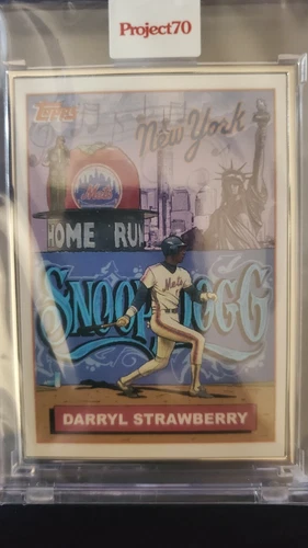 TOPPS Project70 Darryl Strawberry by Snoop Dogg artist proof /51 #353 NY METS 