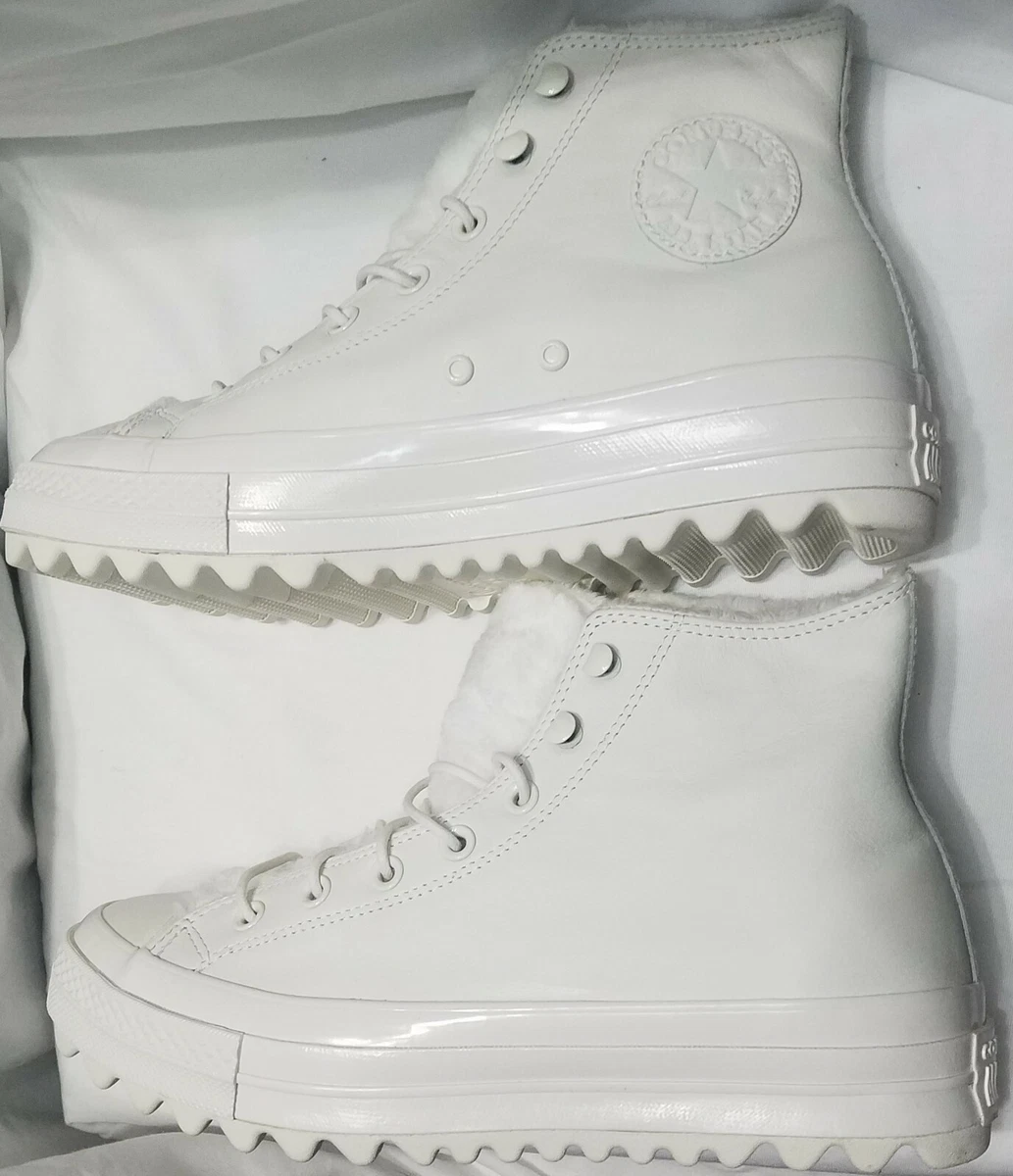 molécula experimental preocupación Converse Chuck Taylor All Star Street Warmer Ripple High Top White  (562423C) | eBay