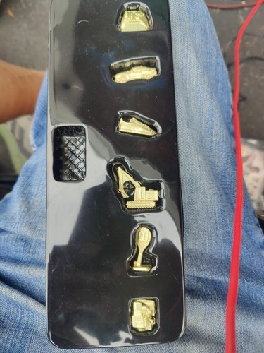 Monopoly Empire Edition Board Game Gold Tokens Set of 6 Replacement Part Pieces