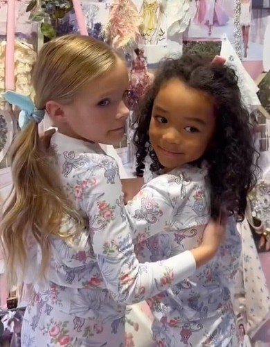 New Roller Rabbit X LoveShack Rosa Beaux Monkey Kids Pajama PJ Pastel Blue 8 - Picture 5 of 12