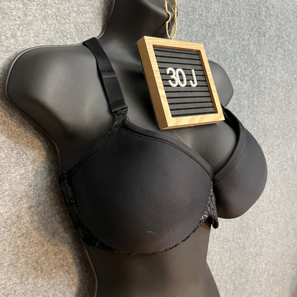 Lencería para pasteles 30J 30GG gofres lactancia sujetador camiseta moldeada negra Foto 4 de 4