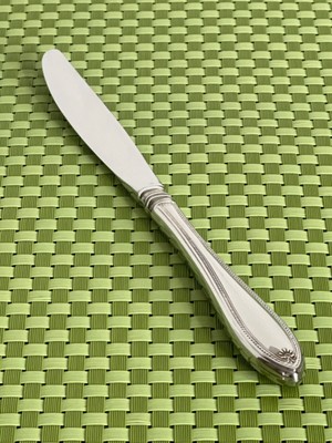 Oneida SHERATON Stainless Dinner Knife Glossy Cube Mark Plume Tip Flatware