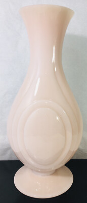 CAMBRIDGE CROWN TUSCAN 12'' VASE PINK MILK GLASS~ Mint Condition