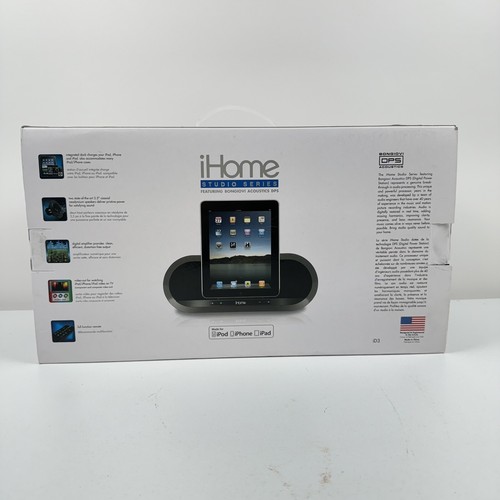 iHome Studio Series Bongiovi DPS Speaker Dock for iPod, iPhone, iPad (30-pin) - Picture 4 of 5