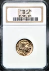 1938-D 5C Buffalo Nickel - NGC MS 66   CC149