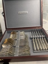 Cristofle Malmaison 30 piece cutlery canteen silver plate 1980?s NEW Vintage