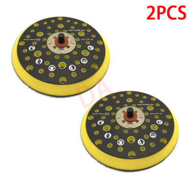 2x Medium Sander Backing 150mm 52 Holes Hook & Loop Pad Für Mirka CEROS / DEROS