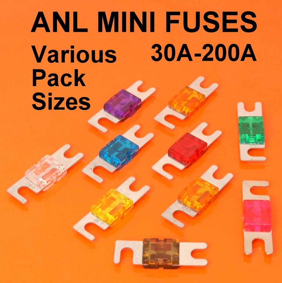 ANL Mini Sicherung Sicherungen Auto Audio Verkabelung 30A 40A 50A 60A 70A 80A 100A 125A 150A 200A - Bild 1 von 1