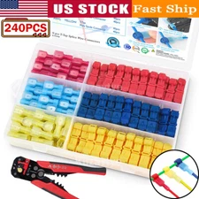 240X Quick Splice Wire Terminal T-Tap Nylon Insulated Male Quick Disconnects Kit
