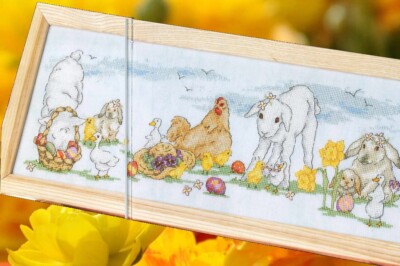 KREUZSTICH SCHEMA OSTERN LÄMMER EIER HASE DMC CROSS STITCH PATTERNS