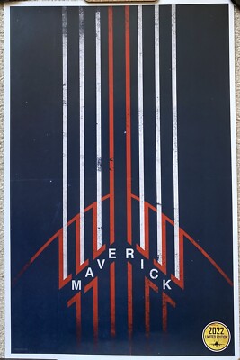 2022 Top Gun: Maverick Limited Edition 11  x 17'' Poster Tom Cruise Jet Planes