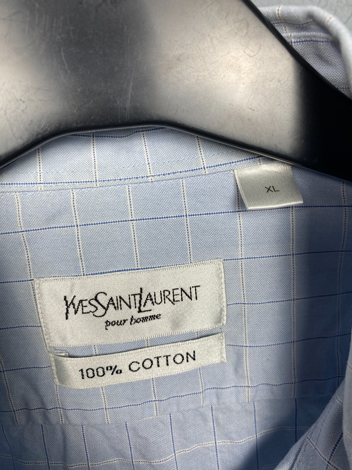 Camicia uomo manica corta Yves Saint Laurent YSL taglia XL