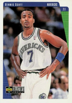 1997-98 Collector's Choice Dallas Mavericks Basketball Card #232 Dennis Scott 8e