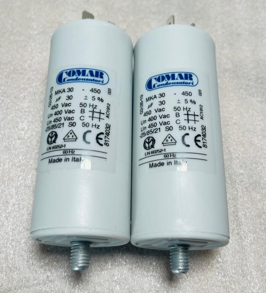 Condensateur 450VAC 30uf CBB60 7cm pour réparation de scie à bûches