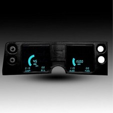 1968 Chevelle LED Direct Replacement Digital Cluster, Teal LEDs, Made in USA