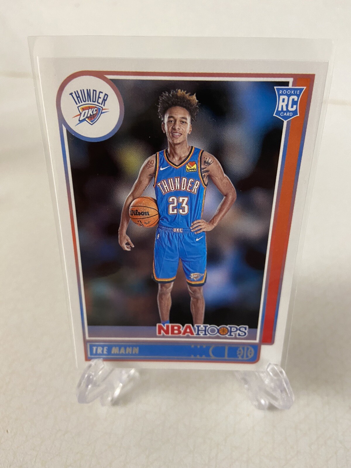 2021 NBA Hoops Tre Mann RC #237 Oklahoma City Thunder