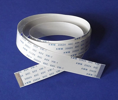 FFC A 12Pin 1.0Pitch 60cm Flachbandkabel Flat Flex Cable Ribbon AWM Flachkabel
