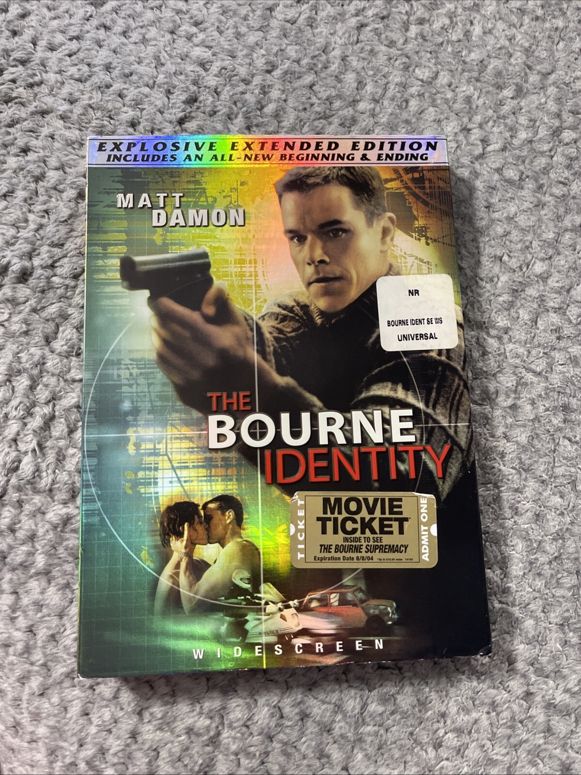 The Bourne Identity Widescreen Extended Edition DVD Action Thriller with Matt Damon