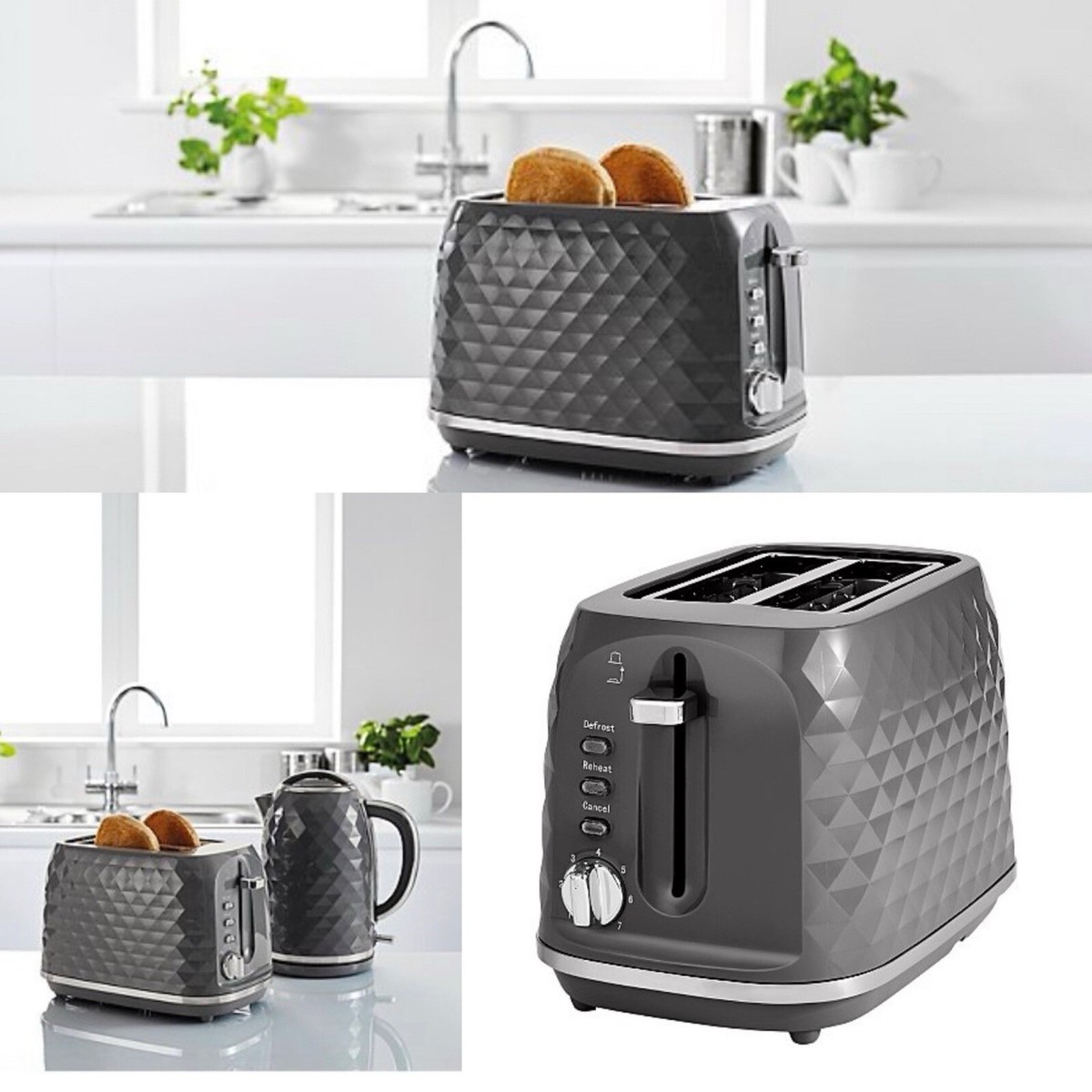 Stainless Steel Asda Home Toaster Asda Toasters Cream Toaster Asda