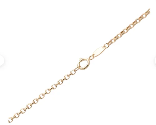 14k Yellow Gold 16" Round Cable ROLO Link Pendant Chain/Necklace 1.9mm 1.2 grams - Picture 5 of 5