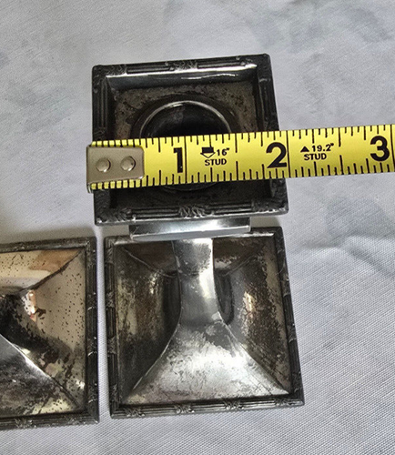 Pair of 6.75" RARE ANTIQUE Derby Silver Plate Co MCM Candlesticks - Picture 19 of 19