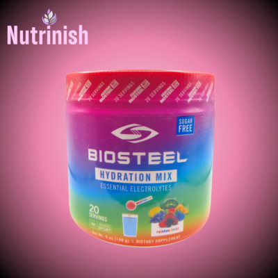 BIOSTEEL Zero Sugar Hydration Mix With Optimum Electrolytes Rainbow Twist Flavor